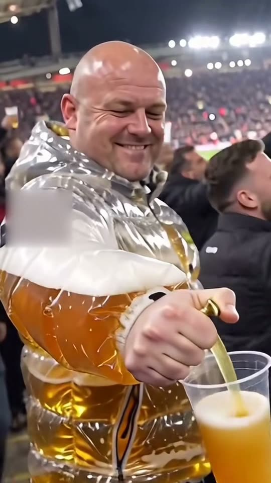 Beer Jacket AI: You Came Prepared for the Away End — AI meme template preview