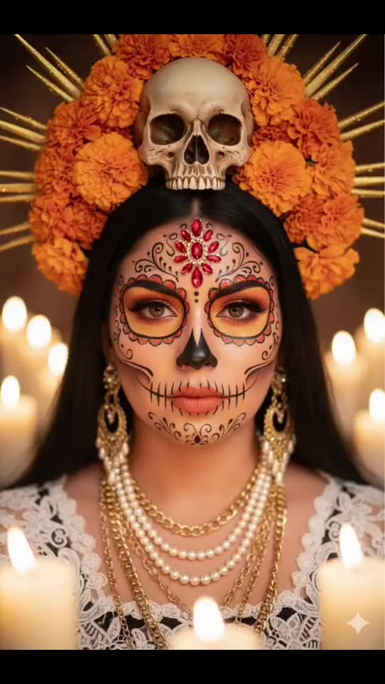 Catrina Makeup AI: See Yourself in Day of the Dead Makeup — AI meme template preview