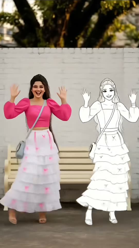 AI Doodle Dance Partner: Your Sketch Twin Dances With You — AI meme template preview