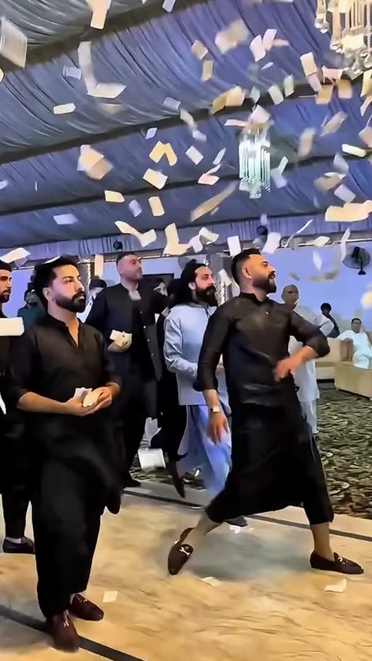 Wedding Money Rain AI: You Dance While the Notes Rain Down — AI meme template preview