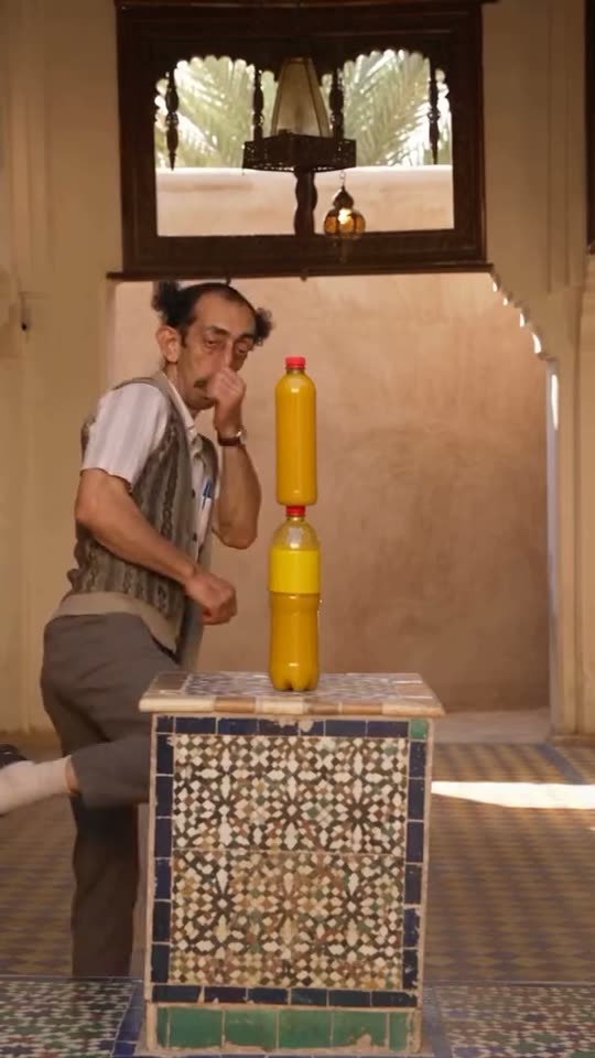Bottle Kick Challenge AI: Karate-Kick the Bottles From One Photo — AI meme template preview