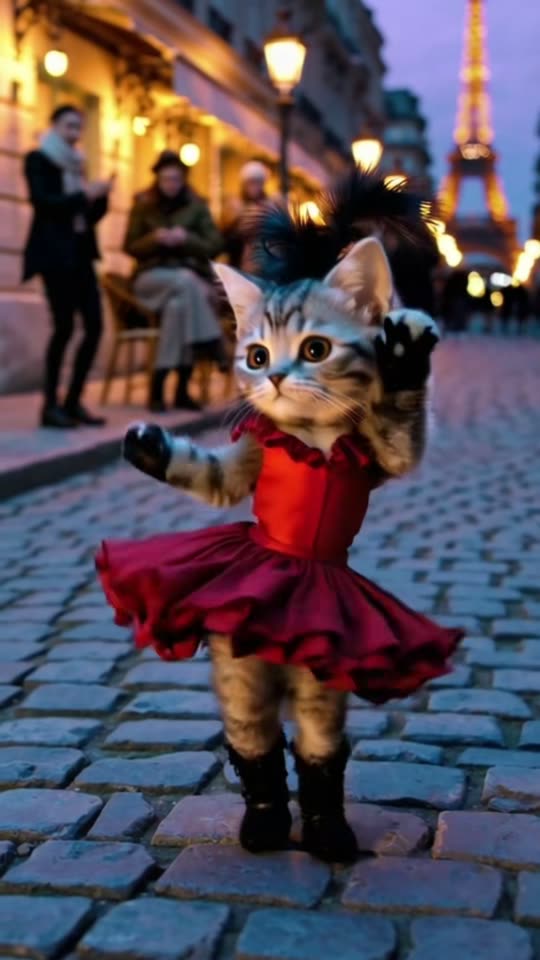 Can Can Dance AI: The Comic High-Kick Trend, Solo, Trio or Pet — AI meme template preview