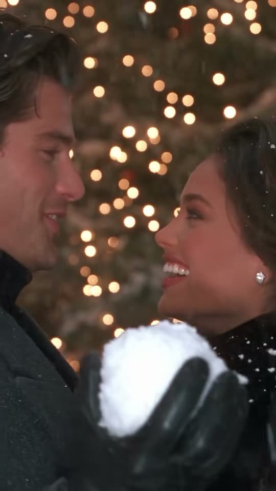 90s Christmas AI: The Don't You Dare Snowball Romance — AI meme template preview