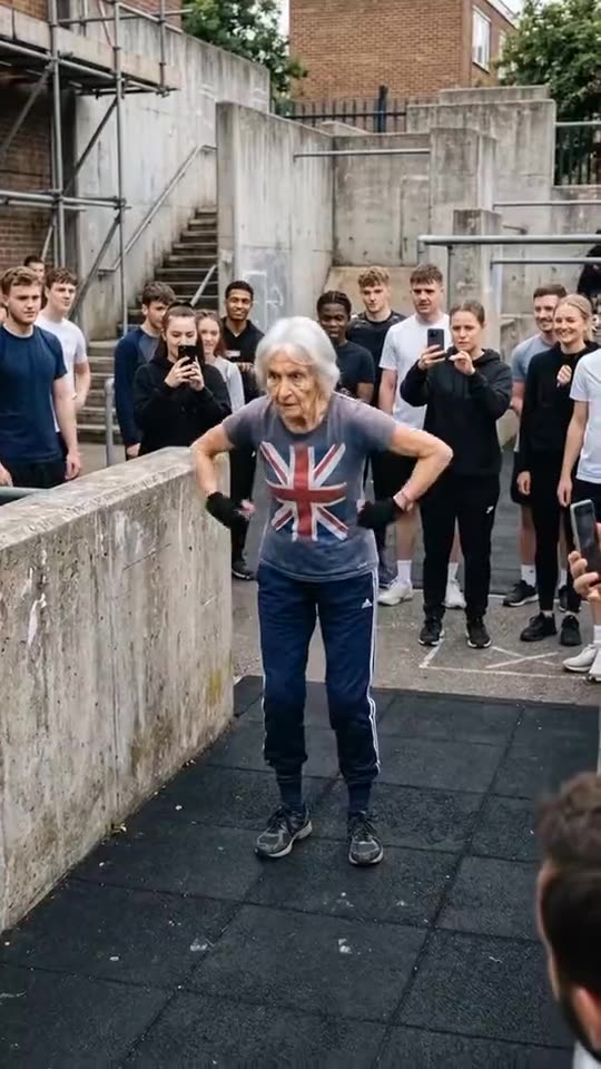 AI Grandma Parkour: Your Grandma (or Grandpa) Does the Stunts — AI meme template preview